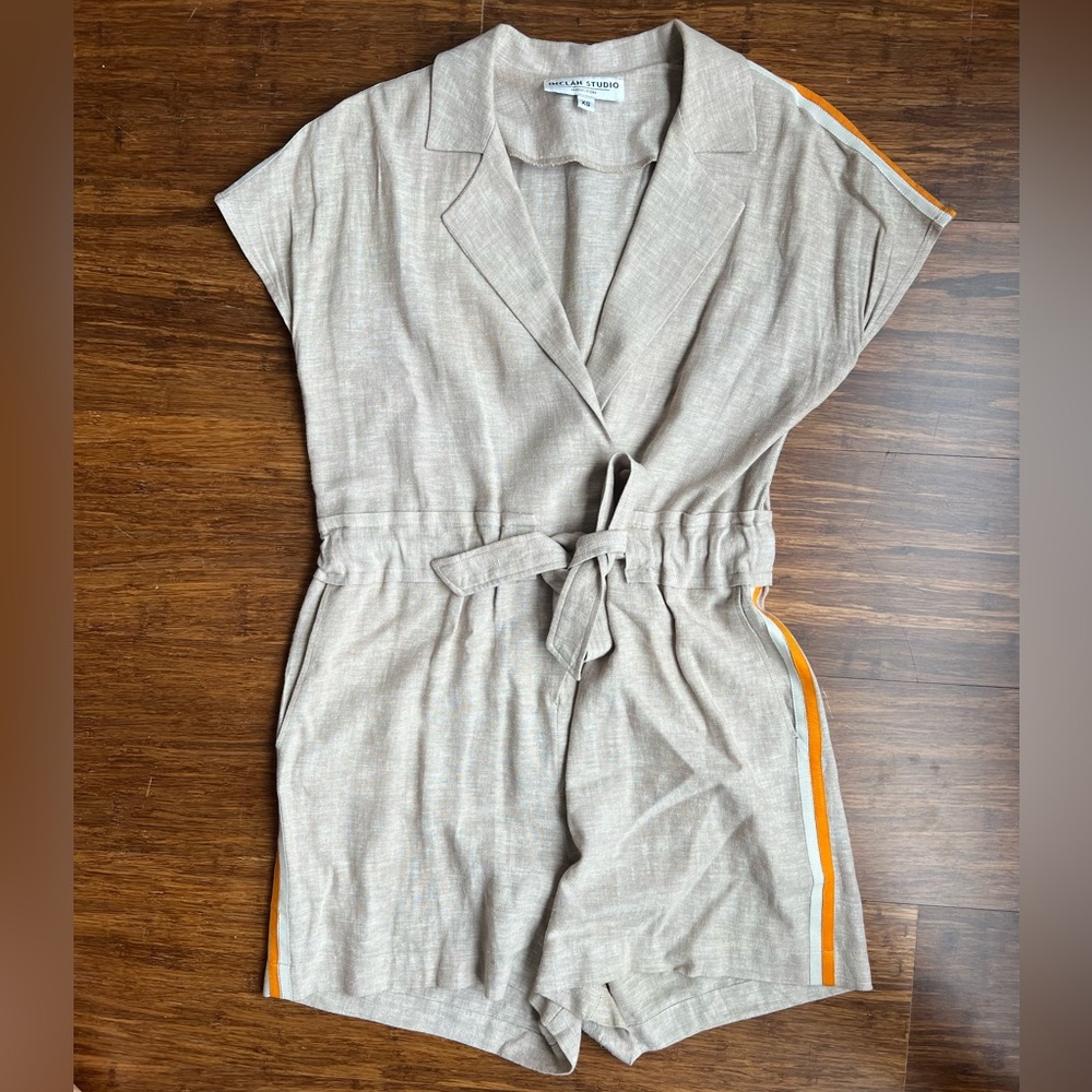 Inclan Studio linen romper